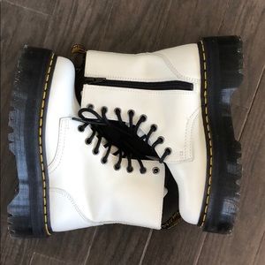 Dr Marten Jadon White Boots